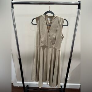 Calvin Klein Cream A-line dress Size 6